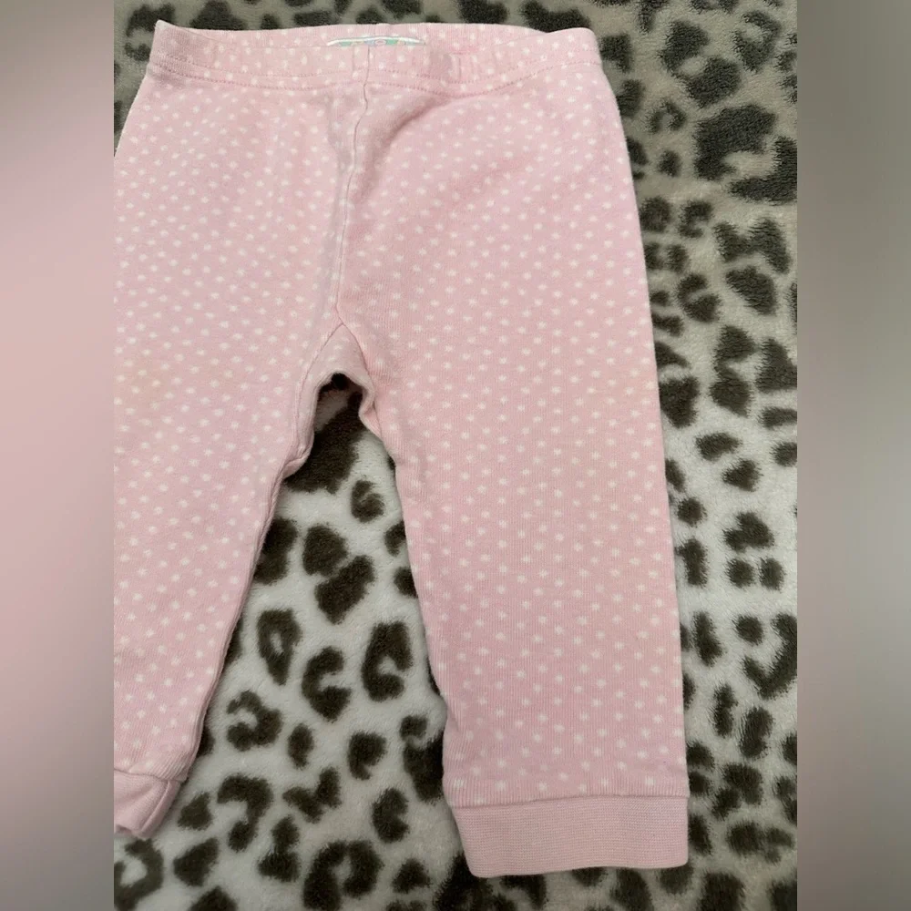 Y2K Gymboree Polka Dot Leggings in Pink Size Infant 6-12 months